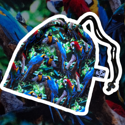 Økologisk frugtpose med papegøjer 🦜
